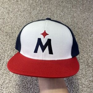 Minnesota Twins Hat Cap Snap Back Mens One Size Red White Blue Logo Twill